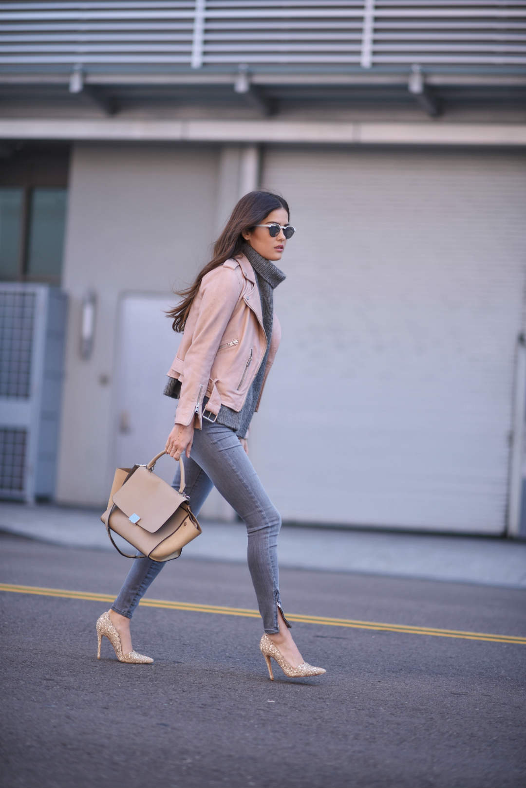 Blush Leather Jacket