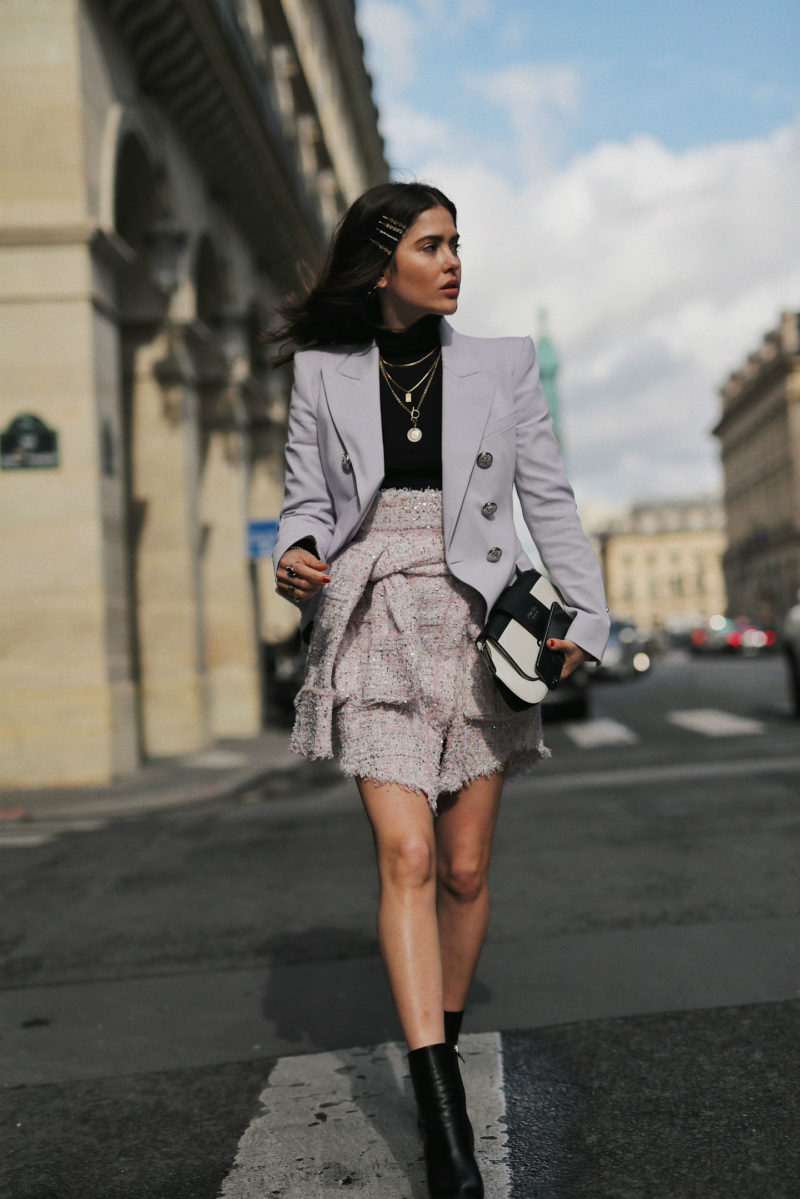 girl at paris fashion week 