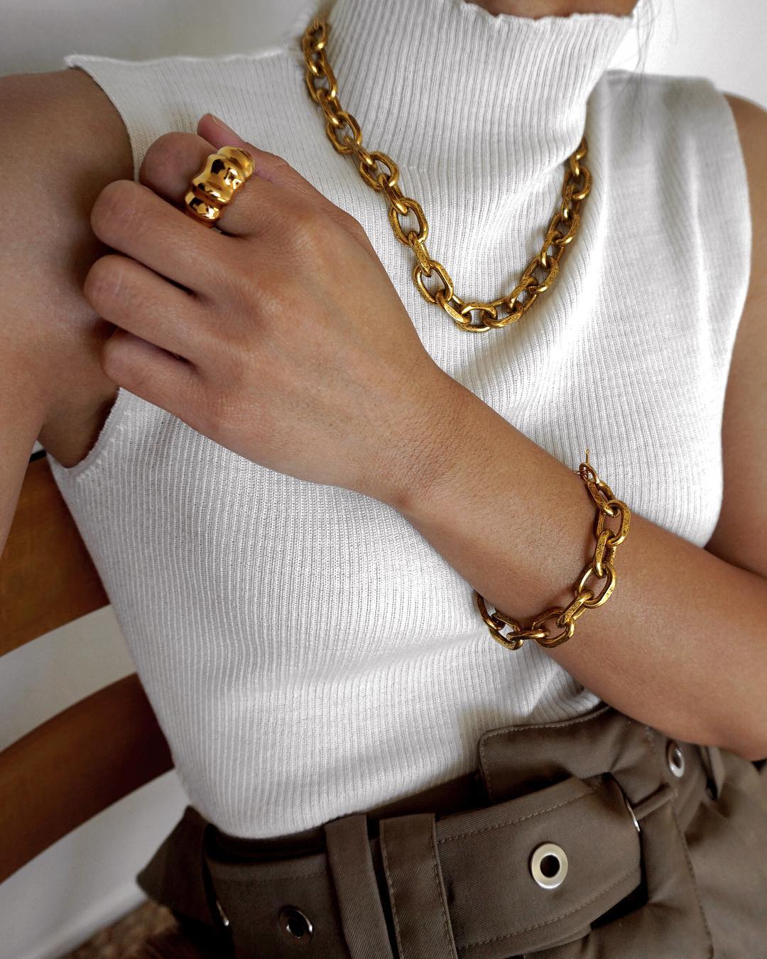 Bold Gold Jewelry is Trending - Blank Itinerary